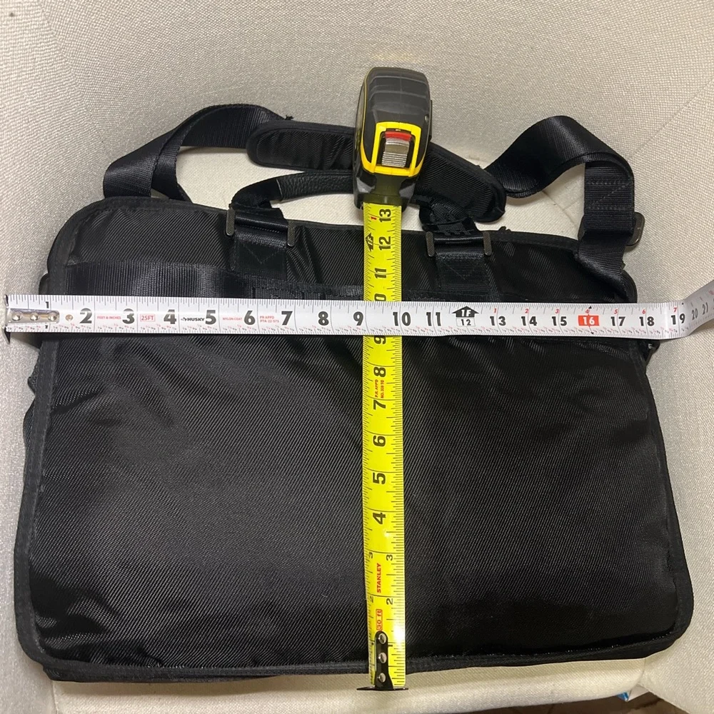Diesel Black Nylon Briefcase Messenger Bag